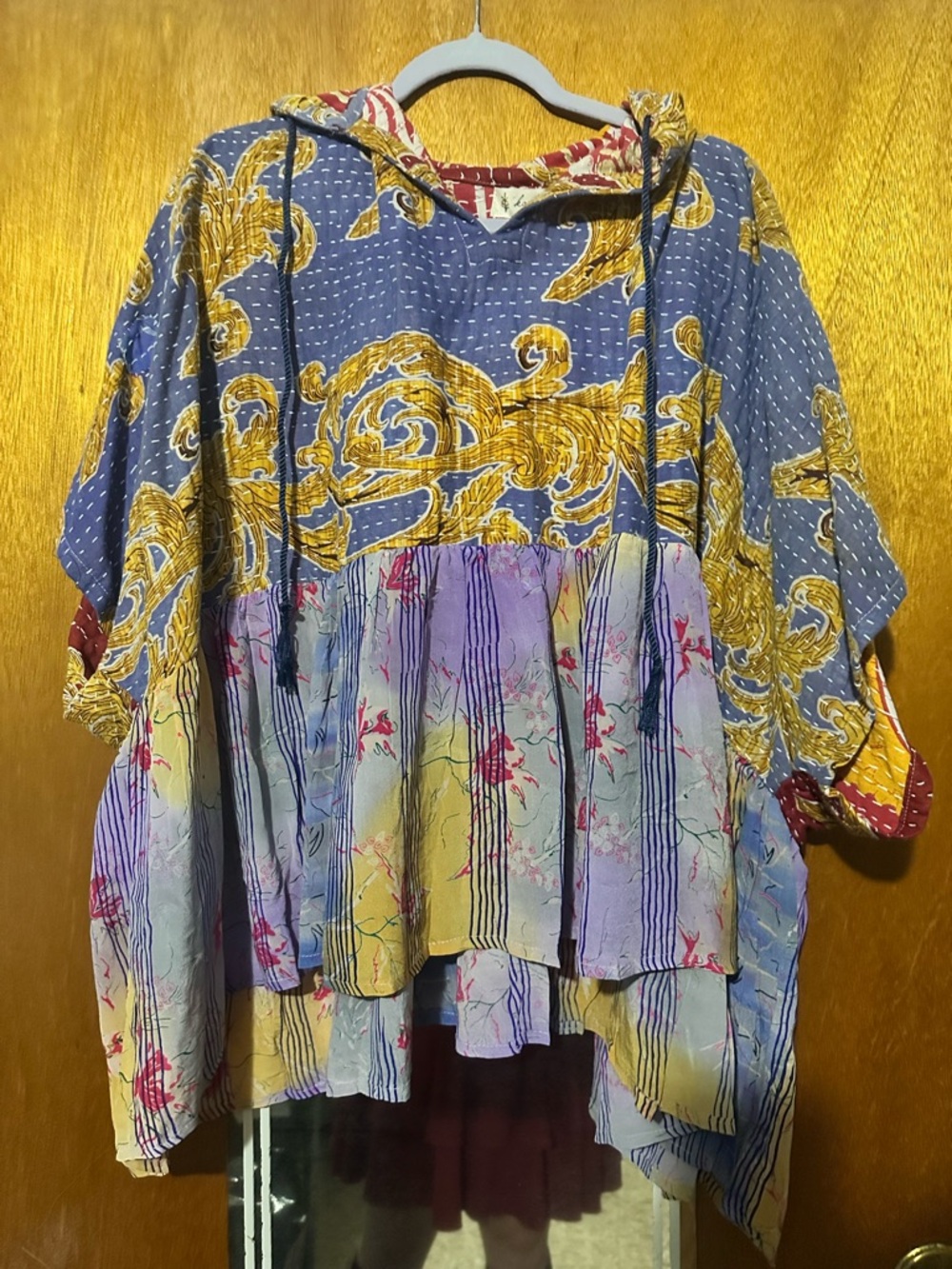 Kantha Bae Hoodie/Poncho Free Size NWOT